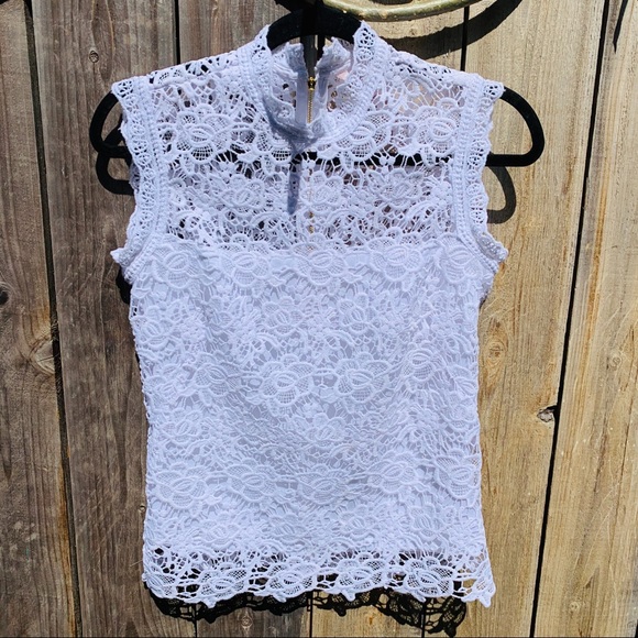 Nanette Leopore Sleeveless Lace Top - Picture 3 of 6